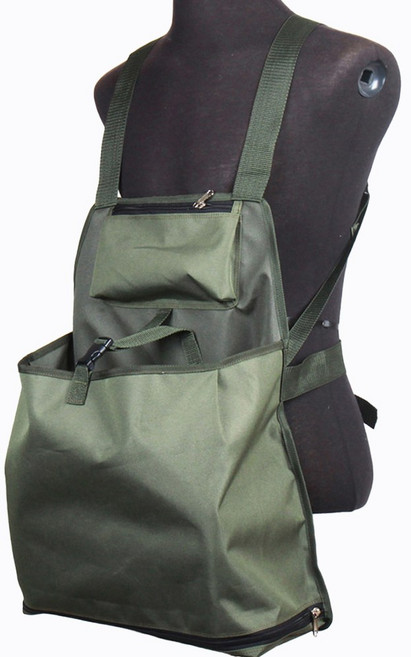 심마니 산약초 앞치마형 지퍼 나물 가방 버섯케기 나물채취, 01-앞치마형 지퍼 나물 가방