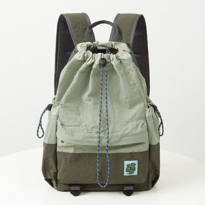 엔도르시 배색 나일론 캐주얼 스트링 백팩 EBA360