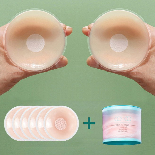 마로앤 대형 남성 여성 실리콘 니플패치, 2개