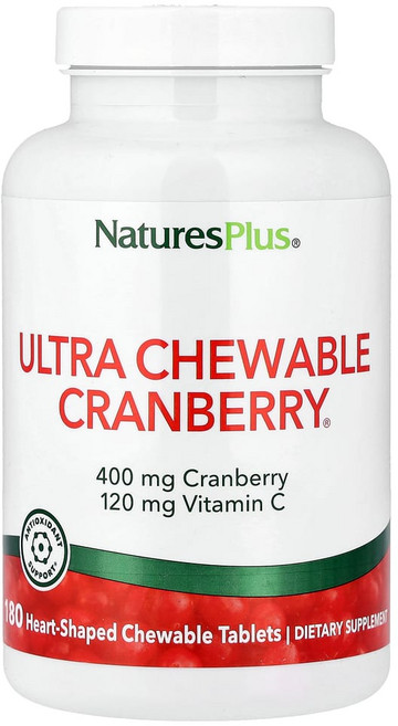 방광염 신우신염 요로감염 빈뇨 야뇨증 요도염 영양제 크랜베리 200mg 180츄어블, 180정, 1개