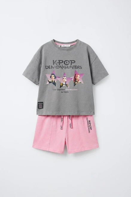ZARA 6-14세/ KPOP DEMON HUNTERS™ 넷플릭스 © 파자마 - 로즈핑크 {QHJ} - 쿠팡