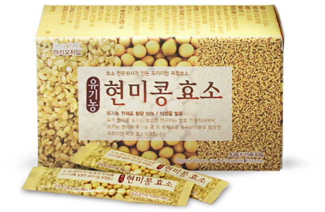 성마리오농장 유기농 현미콩 효소 4.2gX45포 1박스, 189g