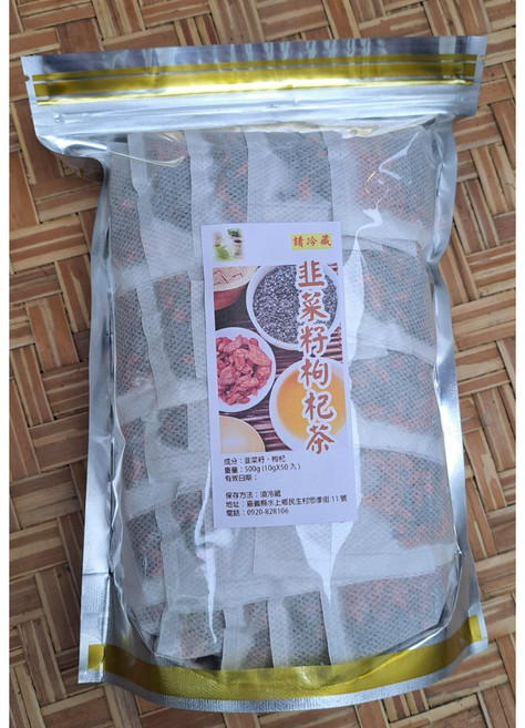 小舖 韭菜籽枸杞茶 無糖獨立茶包 方便沖泡 10gx50小包, 1個