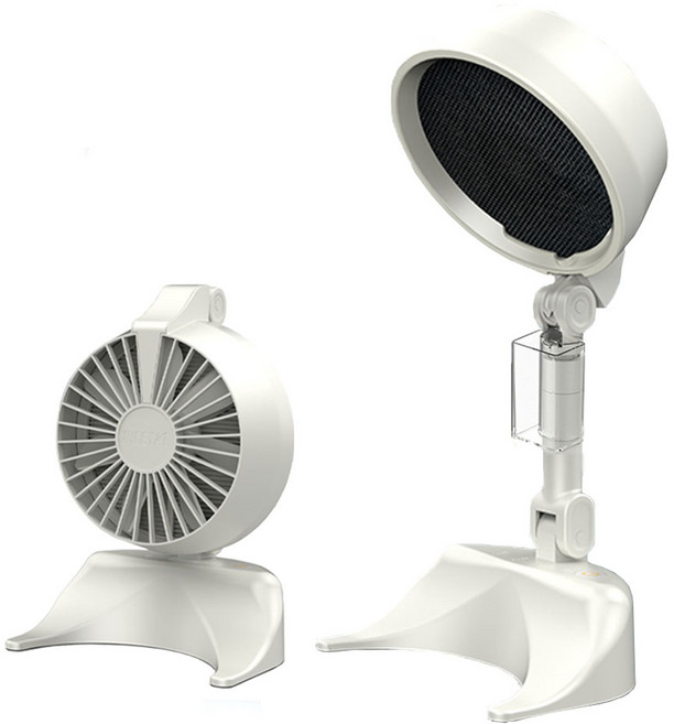 MOKiN 저소음 테이블 레인지후드 USB 충전식 접이식 3단 강력 흡입력 가정용 연기 흡입기 미니 각도 조절 가능, 고객직접설치, 화이트