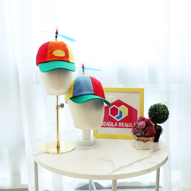 뷸라뷸라 프로펠러모자 양승호 도라에몽 바람개비 헬리콥터 모자 쓸데없는 쓸모없는 무쓸모 웃긴 신박한 재밌는 엽기 병맛 마니또 선물 여사친 남사친 생일선물 야구모자, Small