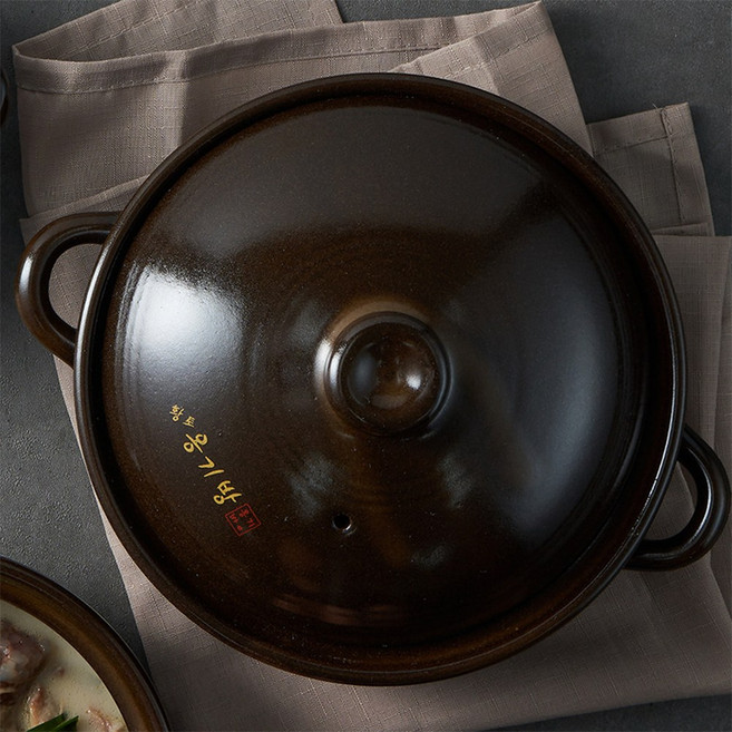 아트웨어 국산 옹기방 황토 내열냄비 뚝배기 계란찜 솥밥, 1개, 20.5cm