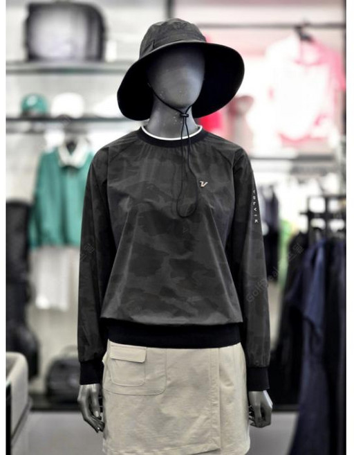 볼빅 LAB 여성 나일론 스판 패턴 아노락 티셔츠 VLTSQ351_BK