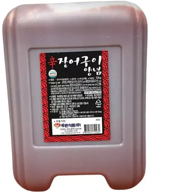 푸른 매운맛 장어 구이 소스 10KG 장어 전용, 1세트
