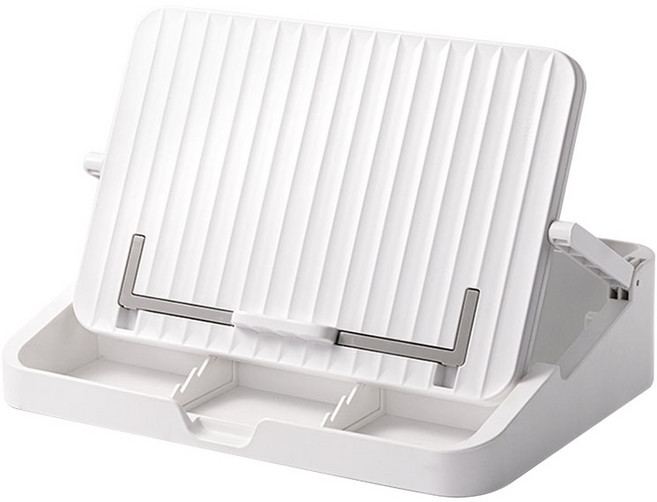 델리 멀티 수납 다기능 독서대, 1개, 화이트