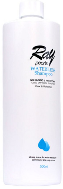 레이펄스 워터리스 드라이 샴푸 리필 500mL 캠핑 입원 여행용 물 없는 샴푸, 1개