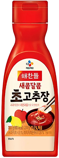 해찬들 새콤달콤 초고추장, 300g, 6개