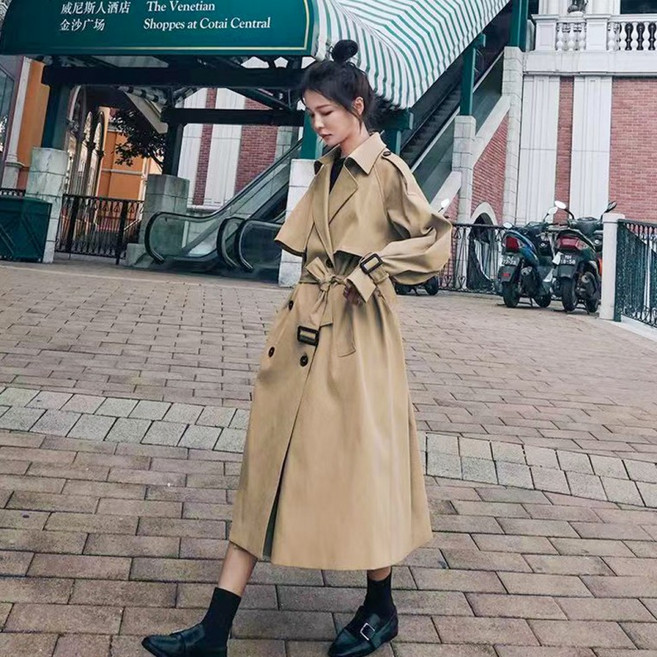상큼 발랄 봄 가을 여성 트렌치코트