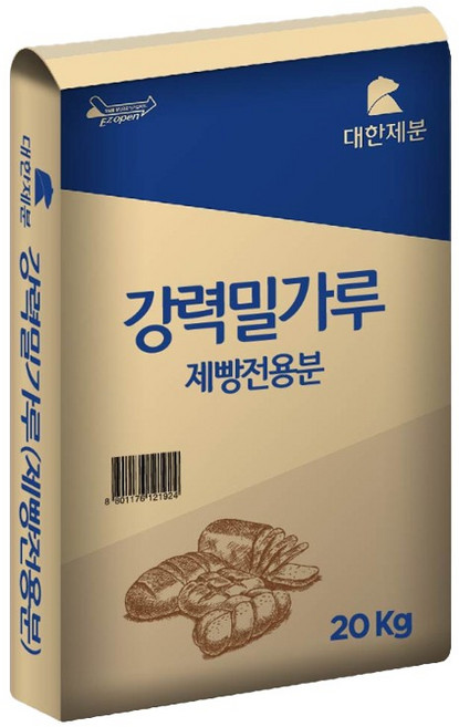 대한제분 강력밀가루 제빵전용분, 20kg, 1개