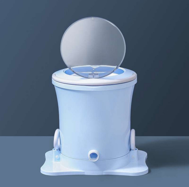 수동 만능 걸레 수동탈수기 휴대용 미니 탈수기 캠핑용 행주 세탁 짤순이, 02 블루