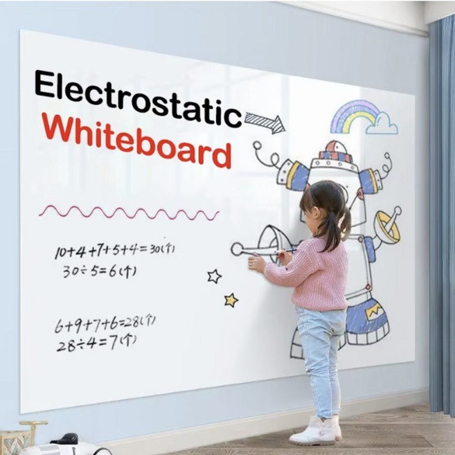 정전기 화이트보드 낙서방지 아이방 붙이는시트지 육아템 색연필 놀이