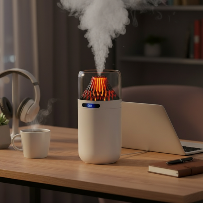 위드제이앤엠 가정용 차량용 휴대용 탁상용 저소음 미니 무선 가습기, 무선 미니 가습기