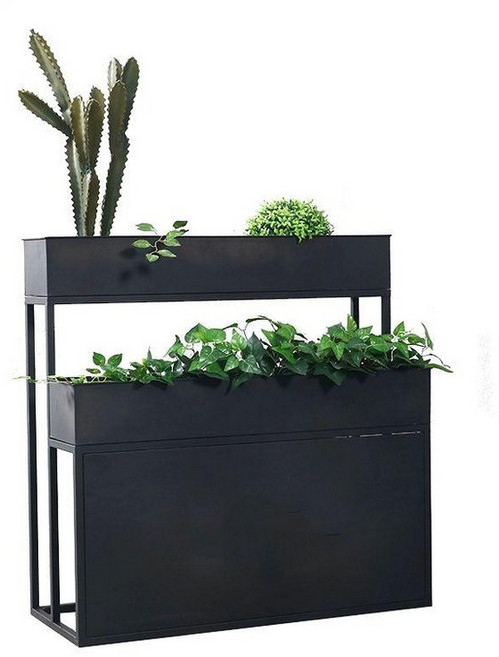 사무실 철제파티션 카페 낮은 가벽 선반 철 공간분리, 길이 100x너비 40x높이 100cm