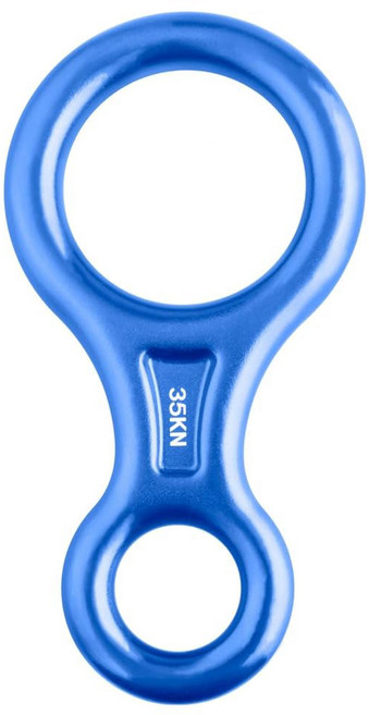 Azarxis 35 kN 50 등반 구조도 8 하강 대형 벤트 이어 리깅 플레이트 헤비 듀티 및 고강도 래펠 장치 장비 벨레이잉 트리 공중 실크 리깅을 위한, #01 Blue - 35 kN