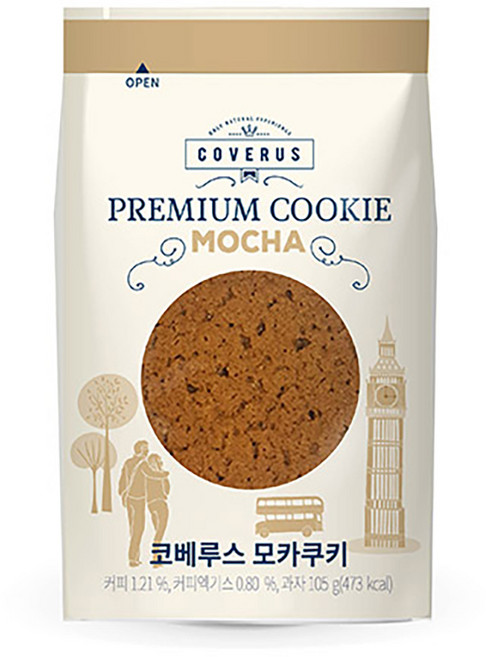 프리미엄 모카 쿠키 1곽 6봉, 105g, 6개