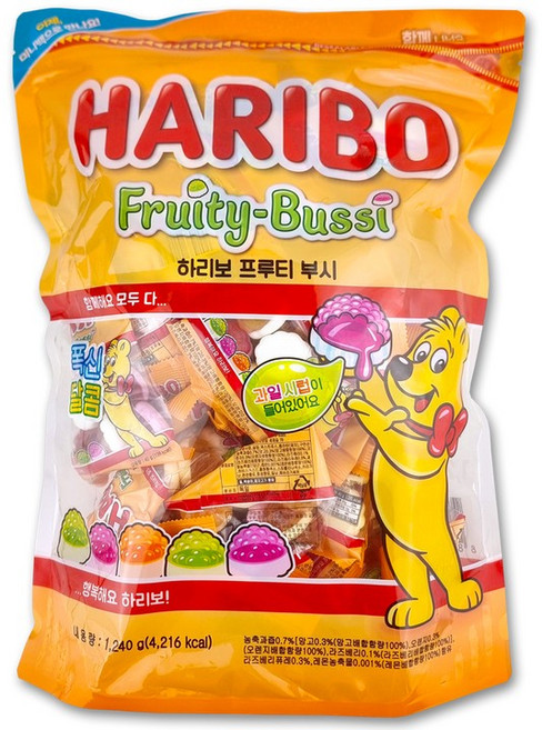 6위 - 하리보 HARIBO 푸르티부시, 1.24kg, 1개