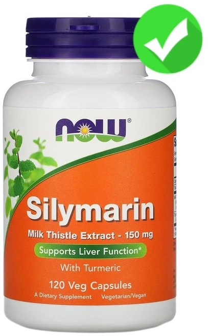 Now Foods 나우푸드 실리마린 밀크씨슬 150 mg 120정 밀크시슬 커큐민 강황 심황 고약사 약들약 베지캡슐, 1개 - 쿠팡