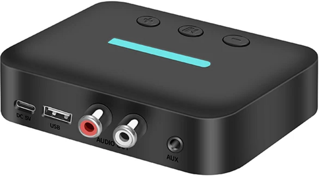 T88 USB Bluetooth 5.3 오디오 수신기 블루투스 어댑터 데스크탑 스피커 오디오 앰프 용 U 디스크 재생 지원