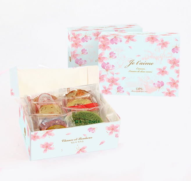 [옵스] 몽구떼 고급 수제 구움과자 디저트 간식 돌잔치 웨딩 결혼식 조문 퇴사 단체 기업 행사 답례품 선물, 1개, 198g