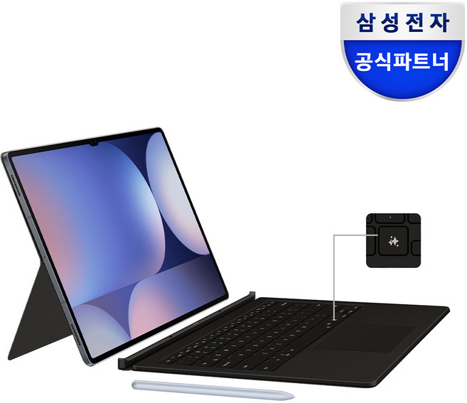 삼성 정품 갤럭시 탭S10울트라 AI 키보드 케이스 터치패드 EF-DX925 한글자판 (탭S9울트라 호환), 블랙=(EF-DX925UBKGKR), 1개