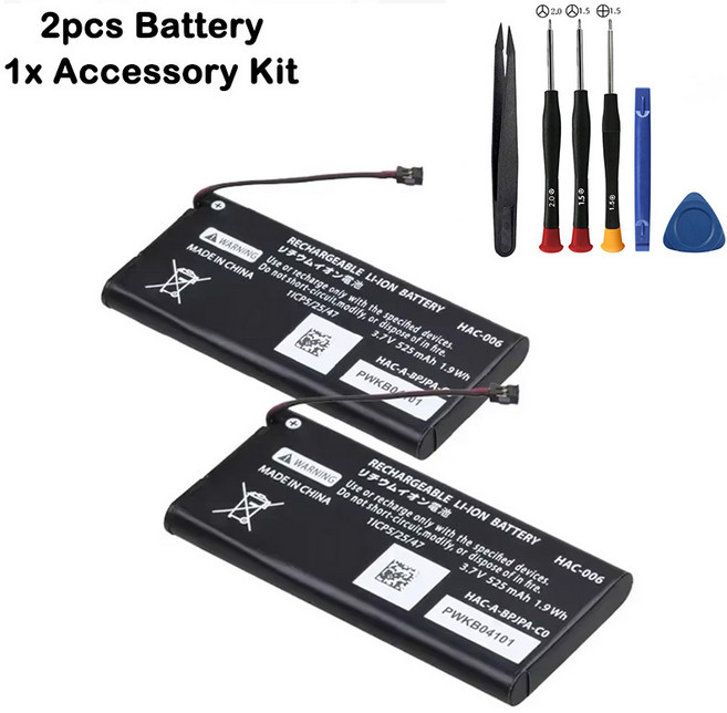 525mAh HAC-006 배터리 닌텐도 스위치 컨트롤러 NS 조이콘, 05 2pcs-525mAh