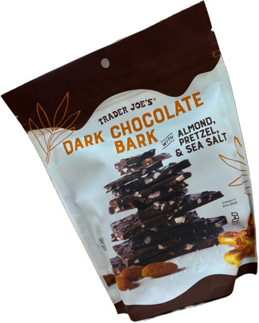 트레이더조 다크 초콜릿 바크 아몬드 프레첼 씨솔트, 284g, 1개