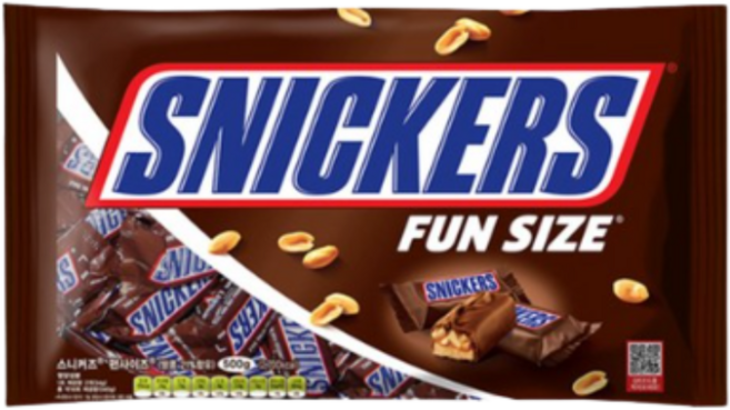 한국마즈 스니커즈 땅콩 초콜릿, 500g, 8개