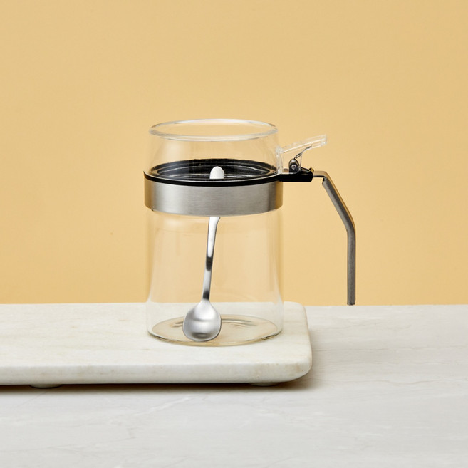 [모던하우스]뉴 스텐 핸들 양념병 300ml(스푼포함)_KC0725005, 1개