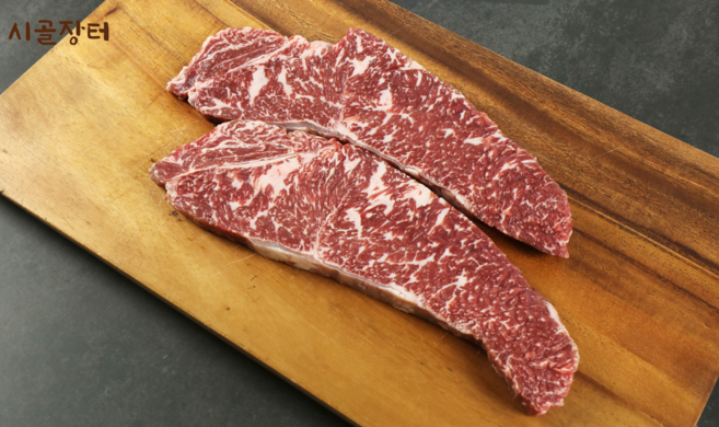 시골장터 [서현] 냉장)투뿔 한우 채끝등심, 1개, 200g