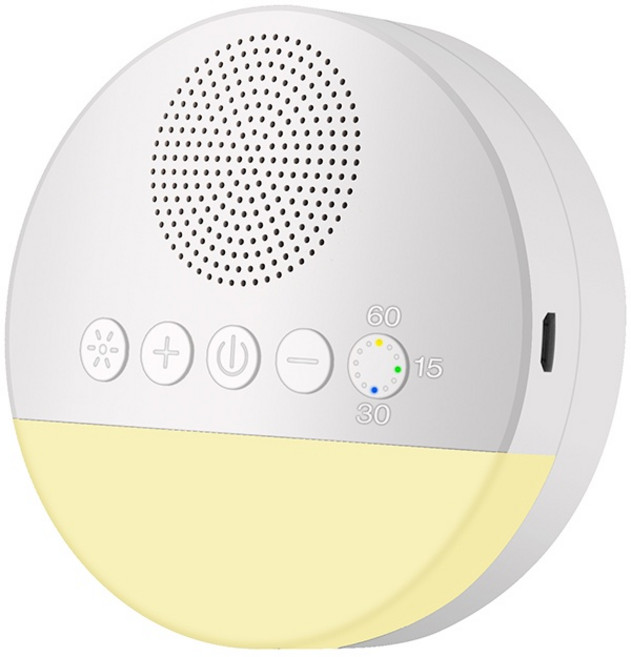 蘇霏小舖 白噪音音樂睡眠儀 仿子宮心跳聲 寶寶安撫助眠小夜燈, Q8仿子宮心跳聲小夜燈款, 1個