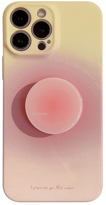 쿠잉제이 선셋피치 스마트톡 아이폰 케이스