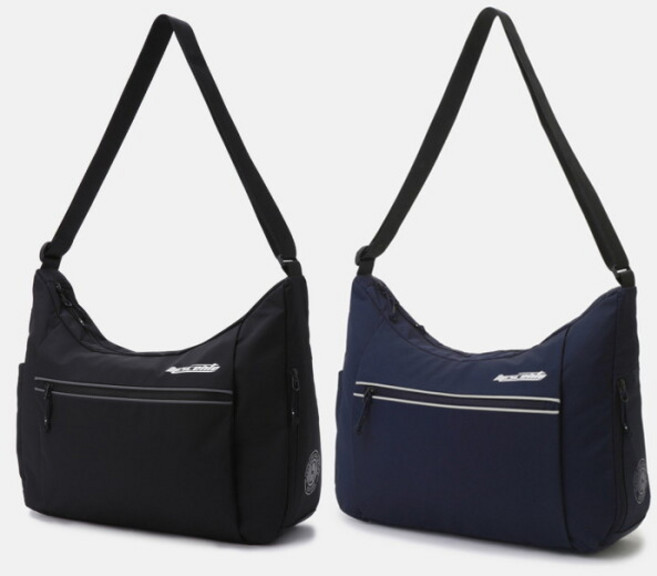 [데상트] 스포츠 베이직 블록코어 호보백 가방 SP123UBG17, 색상:네이비 / 사이즈:FREE, 상세 설명 참조