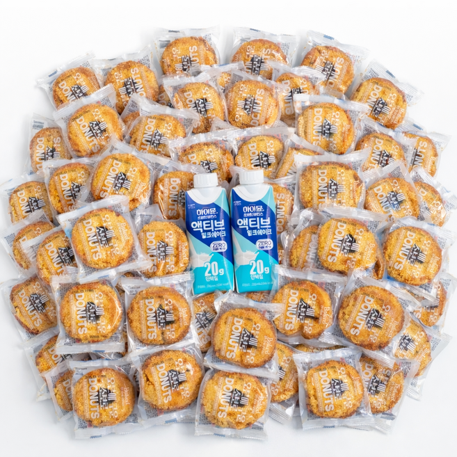 오븐에 구운 소보로도넛, 40g, 16개