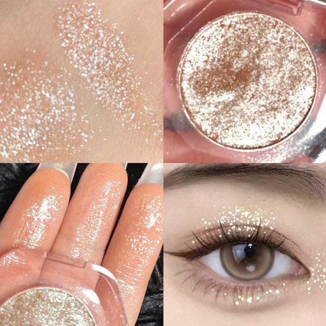 싱글 반짝이아이섀도우 반짝이 가루 섀도우 아이 글리터 애교, 1개, 01#금갈색