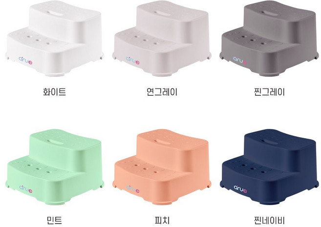 퍼지 2단 디딤대, 민트, 핑크