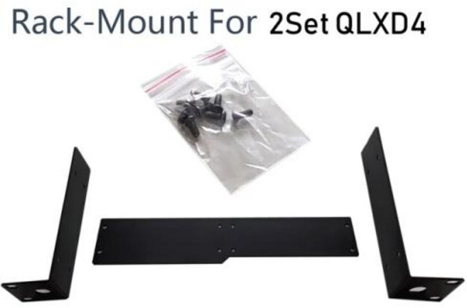 무선 마이크 마이크 랙 마운트 수신기 QLXD4 EW135G3 EW135G4 EW300G3 EW500G3 프로 호환용 랙 마운트 액세서리, 1) For 2set, [02] For 2 set