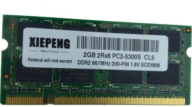 노트북 램 4GB 2Rx8 PC2-5300S 2 2G 667MHz 에이서 아어 트래블메이트 6292 메모리, [01] 2PCS 2GB DDR2 667MHz