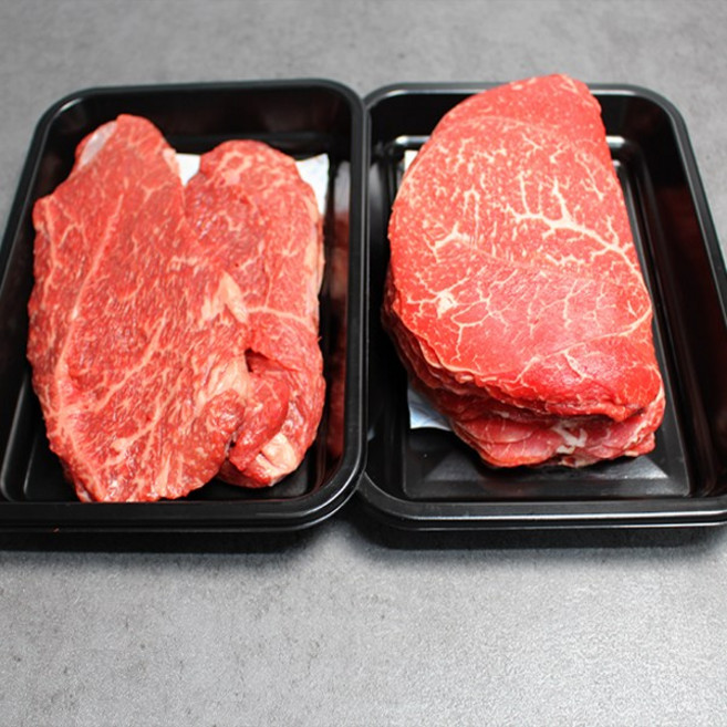 [한성가횡성한우]정품 횡성한우 명품프리미엄 실속세트 1호 800g(불고기400g 국거리400g), 1개