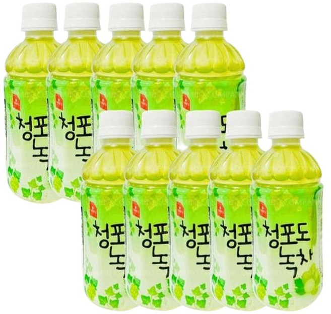 [MEKNMO1R52EQ]웰그린음료 청포도녹차(10개), 10개, 120ml