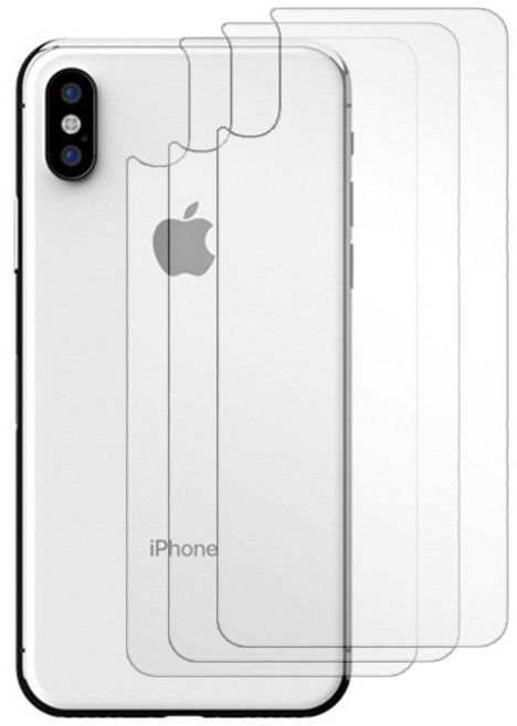 스톤스틸 아이폰 X XR XS XSMAX 시리즈 후면 일반 강화유리 필름 3장, 3개