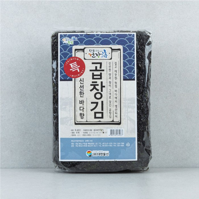 완도건강해 100% 완도산 프리미엄 명품 원초 곱창김, 360g, 1개