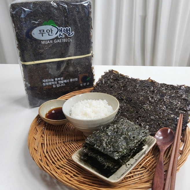 김굽는마을 황토갯벌이 좋은 무안 생산 특상품 생곱창김 50장, 230g, 1개