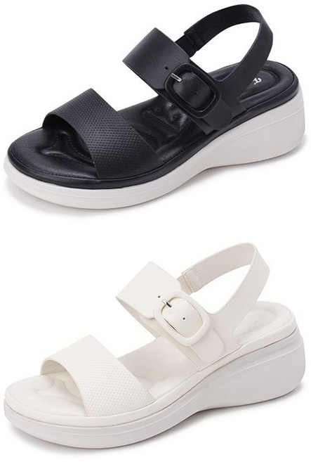 금강제화 프리웨이 여성 소가죽 캐주얼 스트랩 샌들 2종 택1 RICSAC4383WFREK