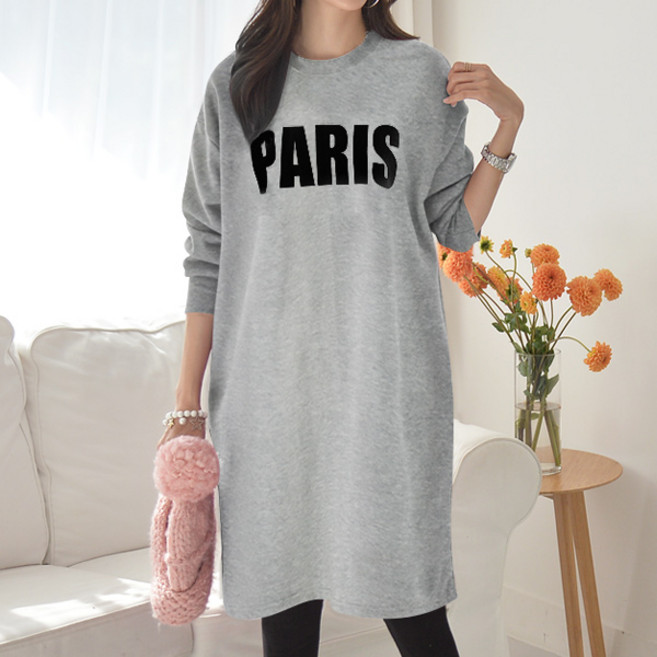 마이쏭 여성 빅사이즈 루즈핏 롱맨투맨 포켓 박스티 긴팔티 봄파리스포켓롱티