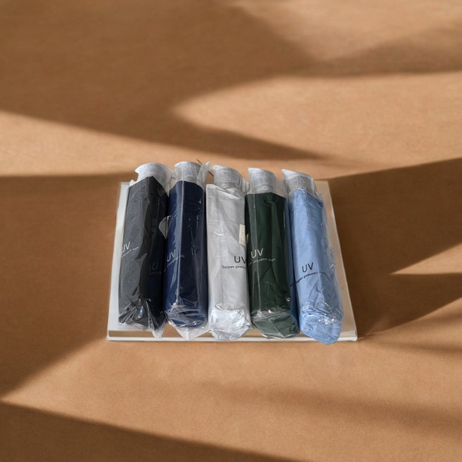 3단 자동 개폐 우산 / 자외선 차단 양산 겸용 / 접이식 휴대용