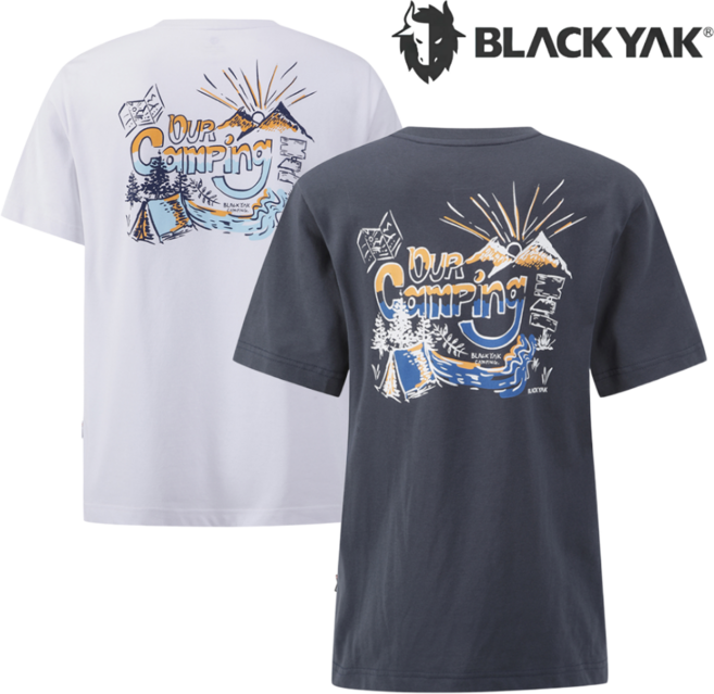 [매장발송] 블랙야크 남여공용 반팔 라운드 티셔츠 여름 흡습속건 냉감 쿨링 향취 쾌적 기능성티 일상 외출 등산 캠핑 골프 여행 운동 아웃도어 커플 상의 반팔티